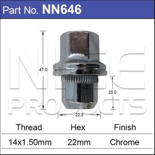 Wheel Nuts Pk100