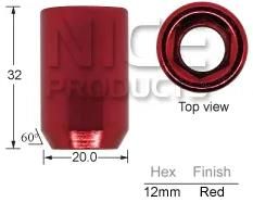 RED Allen Key Nuts pk4
