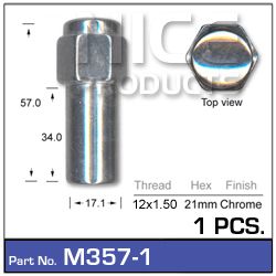 Mag Nuts pk100