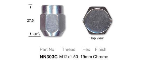Wheel Nut pk100