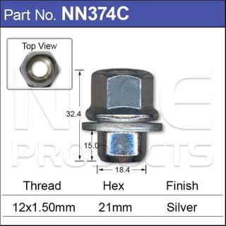 Wheel Nut pk100