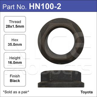 Hub Nut Pair