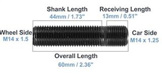 Wheel Stud Conversion 14x1.25 to 14x1.5