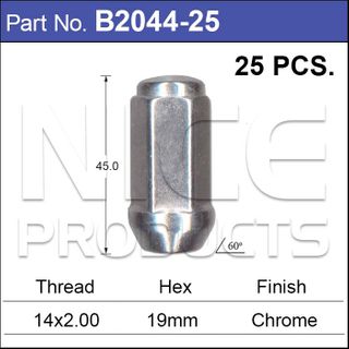 Chrome Nut Pk25