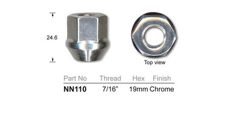 Wheel Nuts pk100