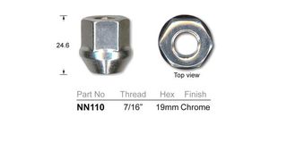 Wheel Nuts pk100