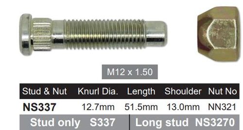 Wheel Stud & Nut