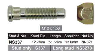 Wheel Stud & Nut