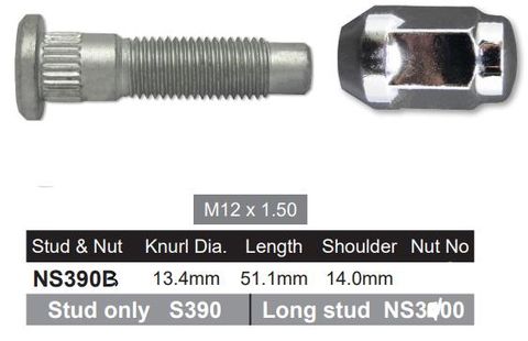 Wheel Stud &  Nut