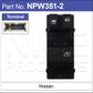 Power Window Switch Navara 2 Windows