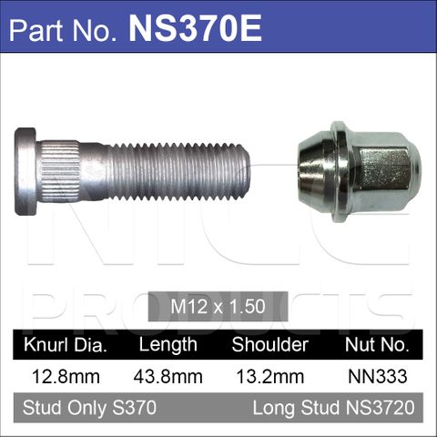 Wheel Stud & Nut