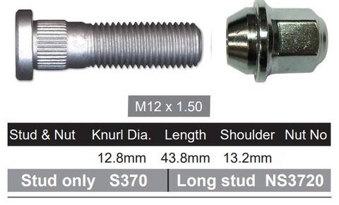 Wheel Stud & Nut