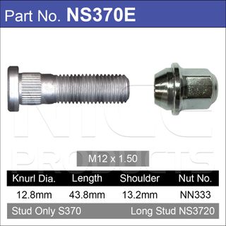 Wheel Stud & Nut