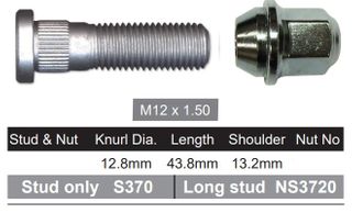 Wheel Stud & Nut