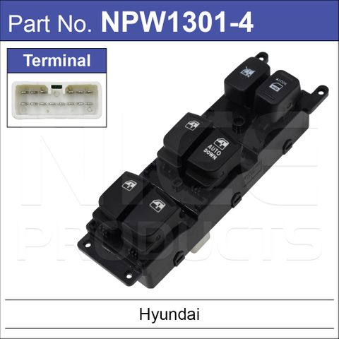 Hyundai Accent 4 Door Power Window Switch