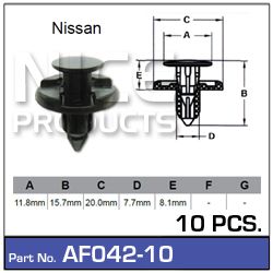 Fasteners Pkt 10