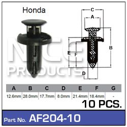 Fasteners Pkt 10