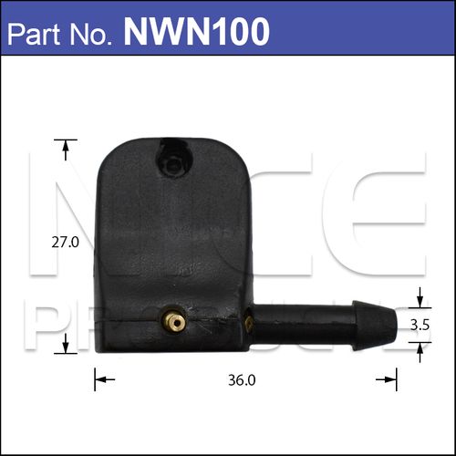 Universal Washer Nozzle Jet Spray Clip Under Wiper Arm
