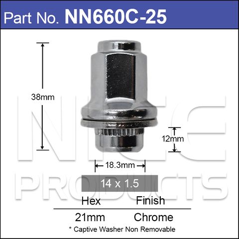 Wheel Nuts pk25