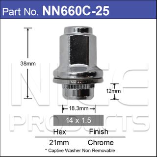Wheel Nuts pk25