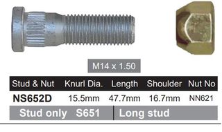 Wheel Stud & Nut