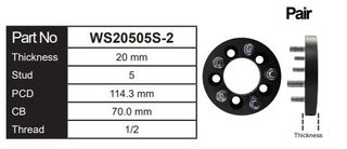 Wheel Spacers (Pair)