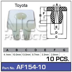 Fasteners Pkt 10