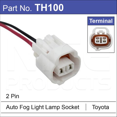 2 Pin Sumitomo Auto Fog Light Lamp Socket Reverse Radar Plug Female