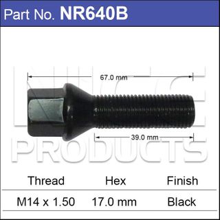 One Piece Stud Black