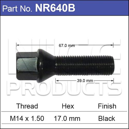 One Piece Stud Black