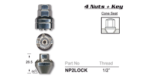 Lock Nuts (set of 4)