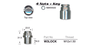 Lock Nuts (set of 4)