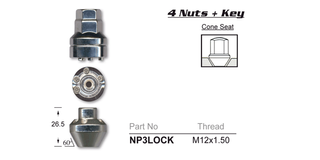 Lock Nuts (set of 4)