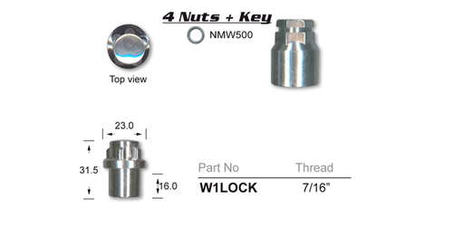 Lock Nuts (set of 4)