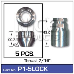 Lock Nuts (set of 5)