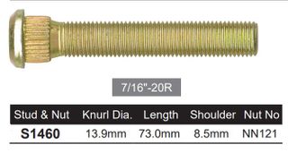 Long wheel stud