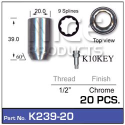 Lock Nuts 20+Key