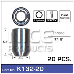 Lock Nuts 20+Key