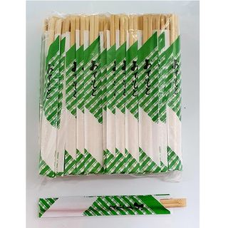 BAMBOO CHOPSTICK WITH PAPER 21CM 100P/30