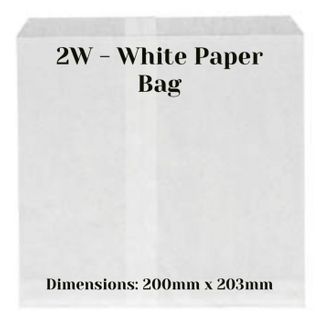 WHITE PAPER BAG 2W 500P (L) 500p/1