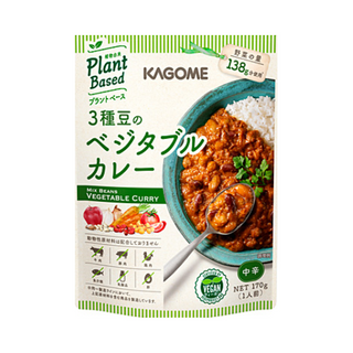 KGM CURRY VEGE 3 BEANS 180G/5