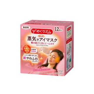 KAO HOT STEAM EYE MASK ROSE 12P/12