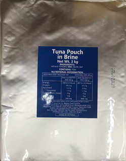 POUCHED TUNA IN BRINE 98% 3kg/4 (V)