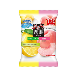 KONNYAKU JELLY 12P(LEMON&PEACH)