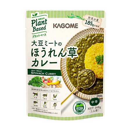 KGM SOY MEAT SPINACH CURRY 170G/5x6