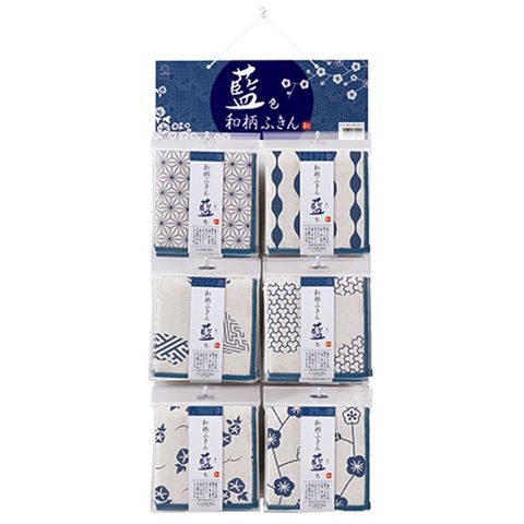 KKB JAPANESE PATTERN NAVY TEA TOWEL/30x6