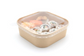 KRAFT PAPER SQUARE BOWL 1000ML 50P
