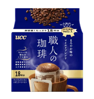 UCC DRIP COFFEE MILD (BLUE) 18P/6