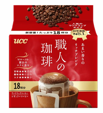 UCC DRIP COFFEE SWEET (RED) 18P/6