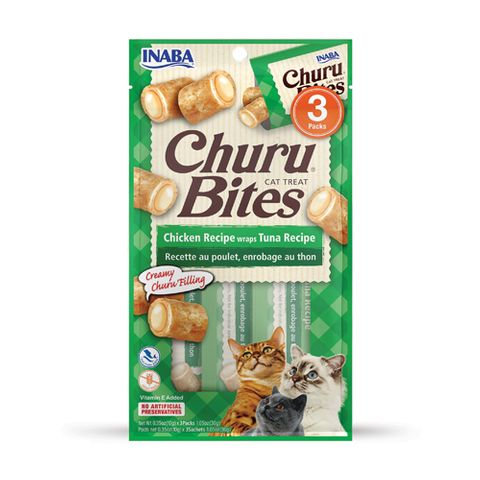 CAT CHURU BITES (CHICKEN & TUNA) 10gx3/8x6